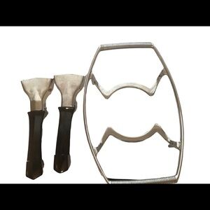 Vintage Set Corningware Casserole Dish Removable Handles and Serving Dish